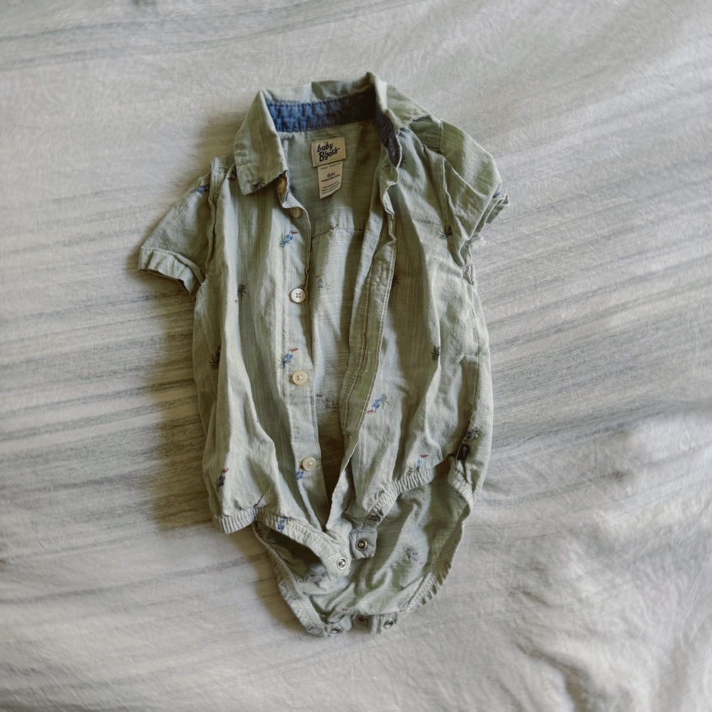 Baby B'gosh Light Green Romper